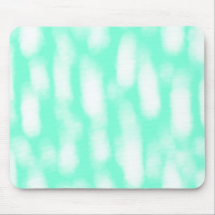 Mousepad Listras abstratas de aquarela branca verde pastel
