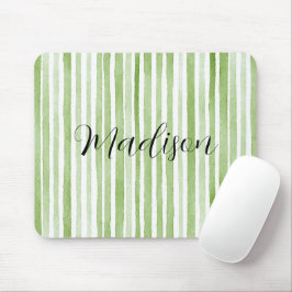 Mousepad Listras Brancas Verdes