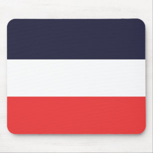 Mousepad Listras brancas & vermelhas azuis design listrado