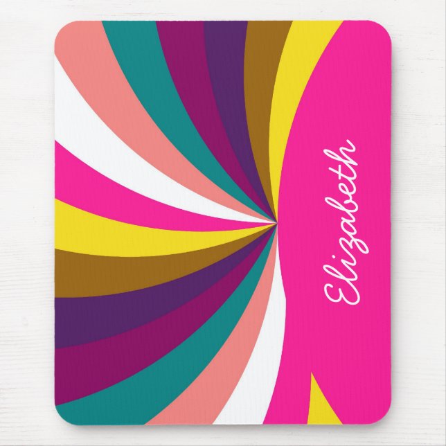 Mousepad Listras Coloridas e Divertidas (Frente)