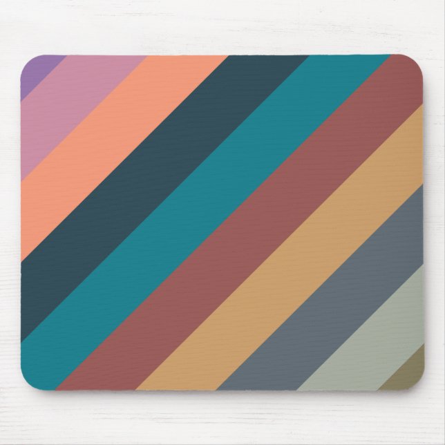 Mousepad listras coloridas pastel (Frente)