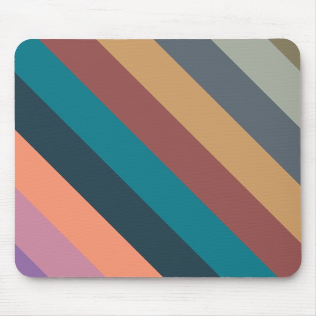 Mousepad listras coloridas pastel (Frente)