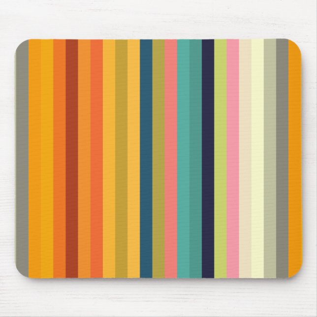 Mousepad listras coloridas pastel 002 (Frente)