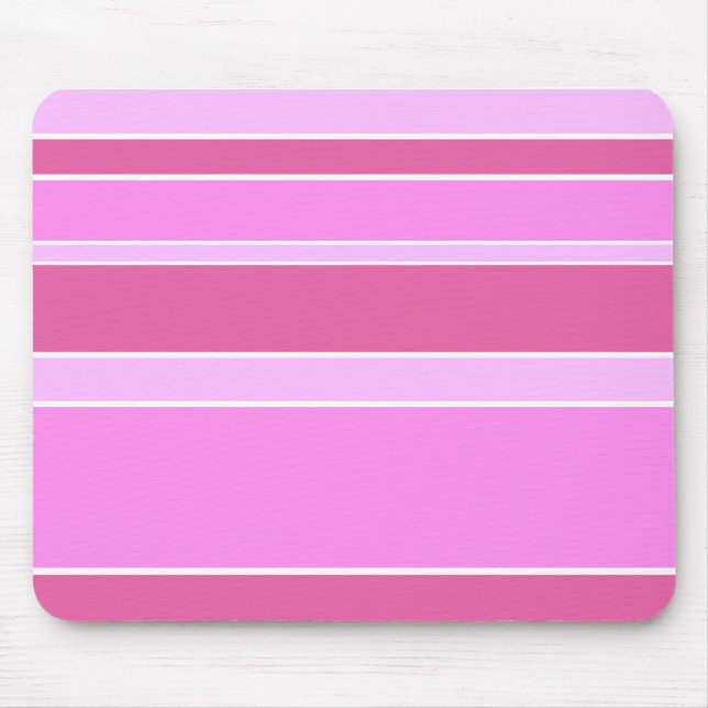 Mousepad Listras cor-de-rosa (Frente)