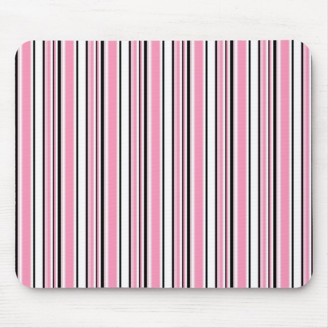 Mousepad Listras cor-de-rosa (Frente)