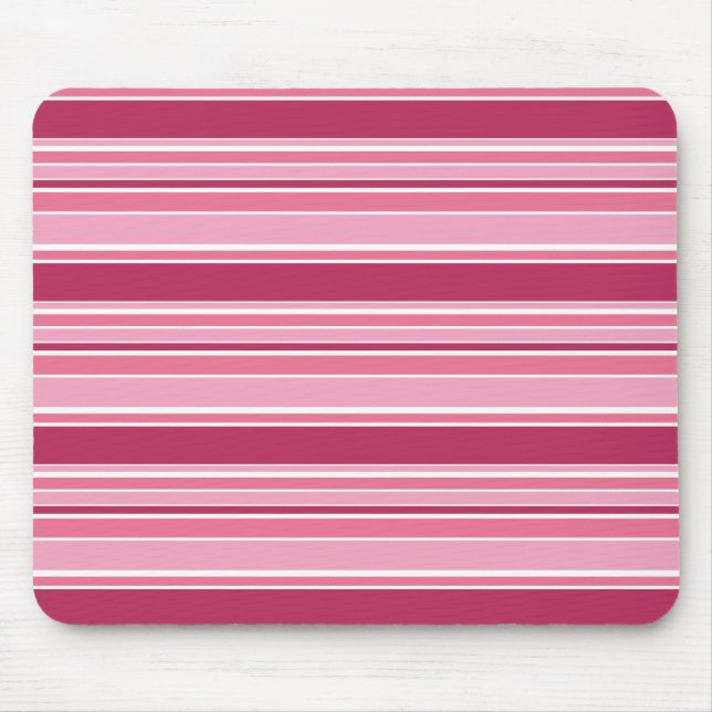Mousepad Listras cor-de-rosa (Frente)