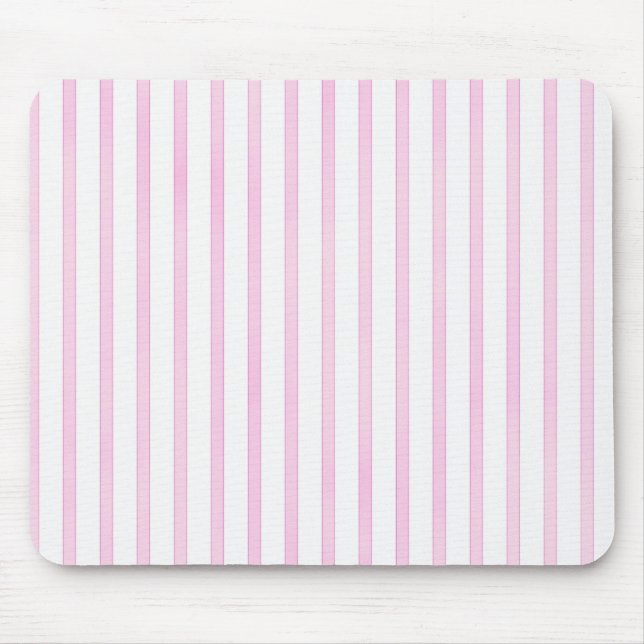 Mousepad Listras cor-de-rosa da aguarela do fundo (Frente)