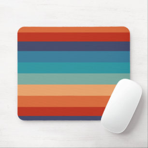 Mousepad Listras Cor Vintage Estilo Antigo Geométrico Color