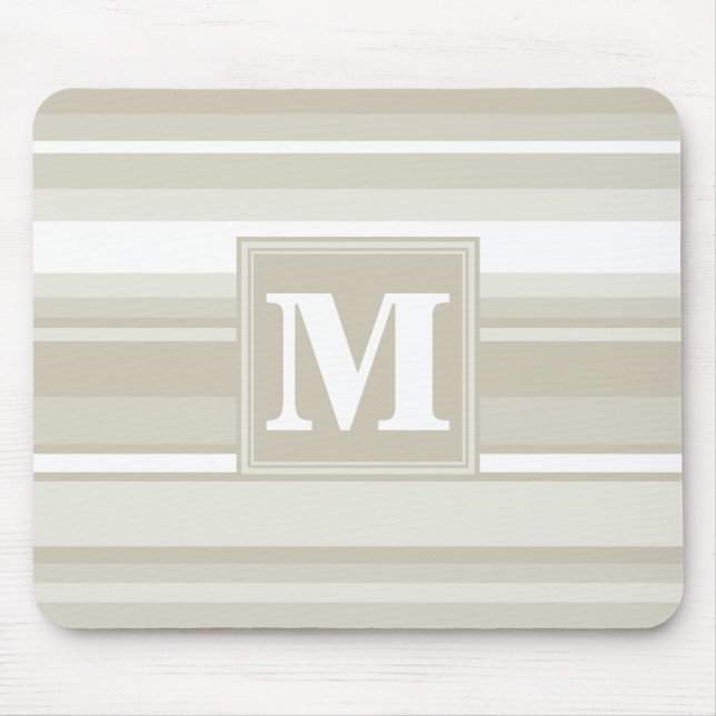 Mousepad Listras de arenito monograma (Frente)