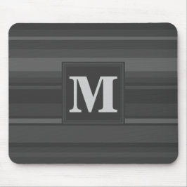 Mousepad Listras de carvão monograma