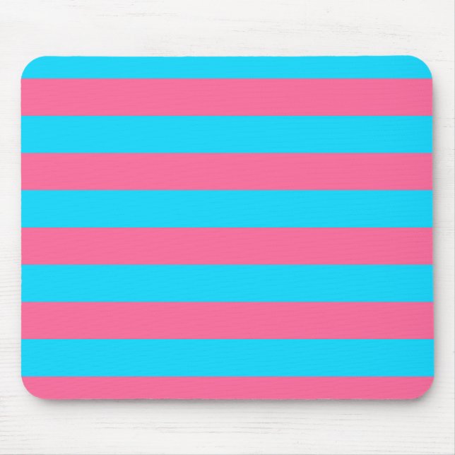 Mousepad Listras de Listras Azuis Rosa  (Frente)