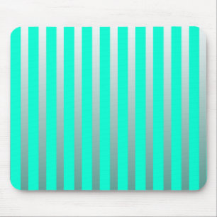 Mousepad Listras de prata e hortelã