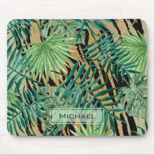 Mousepad Listras de Tigre Camuflagem na Selva Personalizado