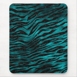 Mousepad Listras de Tigre com Glitter Glam em Ombre Verde A