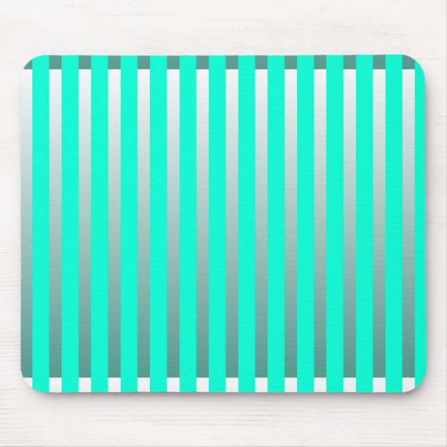 Mousepad Listras de Verde Menta e Prata (Frente)
