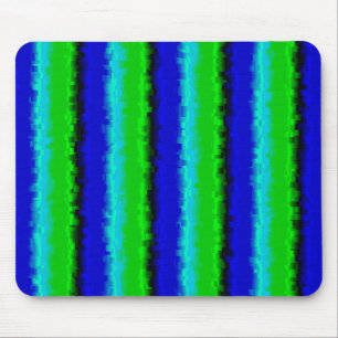 Mousepad Listras de Vidro Quebrado Azul Verde