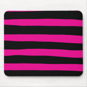Mousepad Listras Desiguais - Magenta e Preto