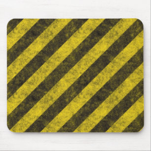 Mousepad Listras diagonais do perigo da construção