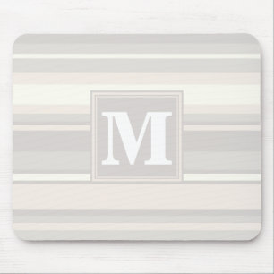 Mousepad Listras do bege do monograma