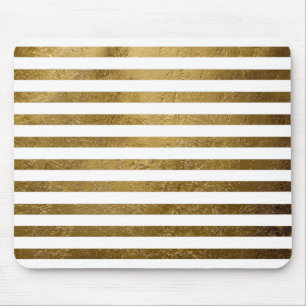 Mousepad listras douradas impressas da cor