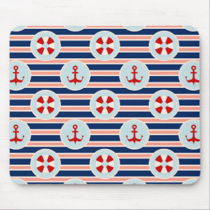 Mousepad Listras e teste padrão de pontos náuticos