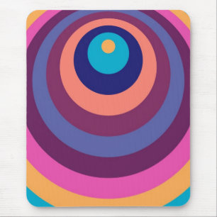 Mousepad Listras Geométricas Modernas Coloridas e Divertida