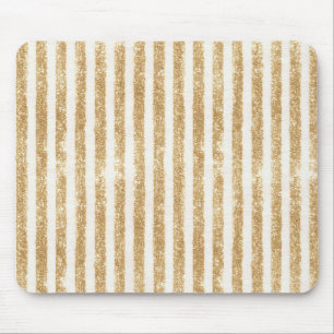 Mousepad Listras Glitzy Douradas Brilho