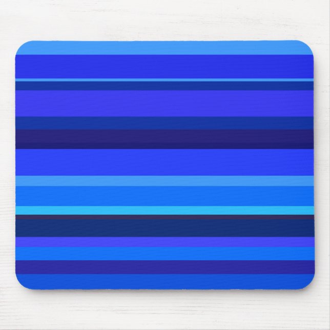 Mousepad Listras horizontais azuis (Frente)