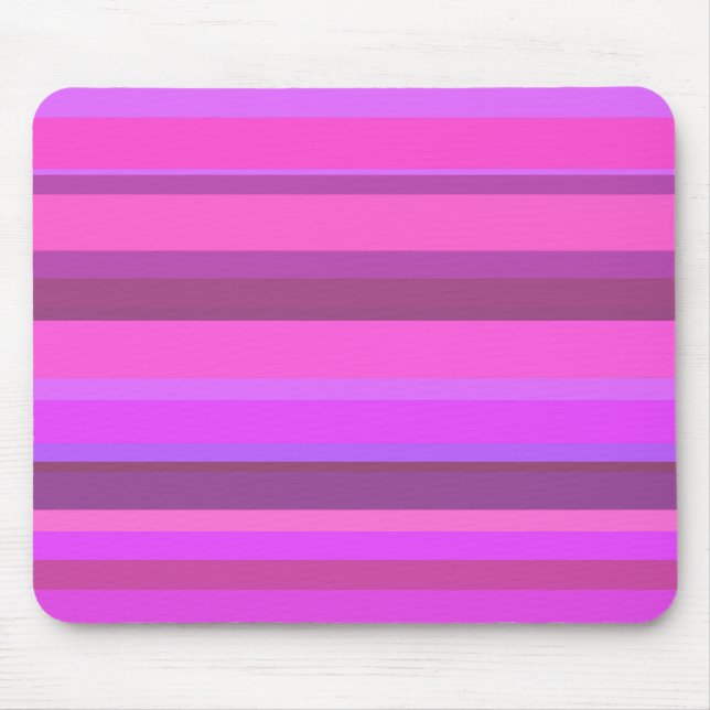 Mousepad Listras horizontais rosa (Frente)