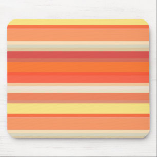 Mousepad Listras laranja vermelhas fofas