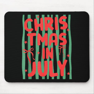 Mousepad Listras tropical verão natal em julho feminino