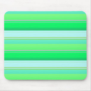 Mousepad Listras verdes aqua fofas