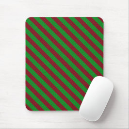 Mousepad Listras Vermelhas e Verdes com Brilho