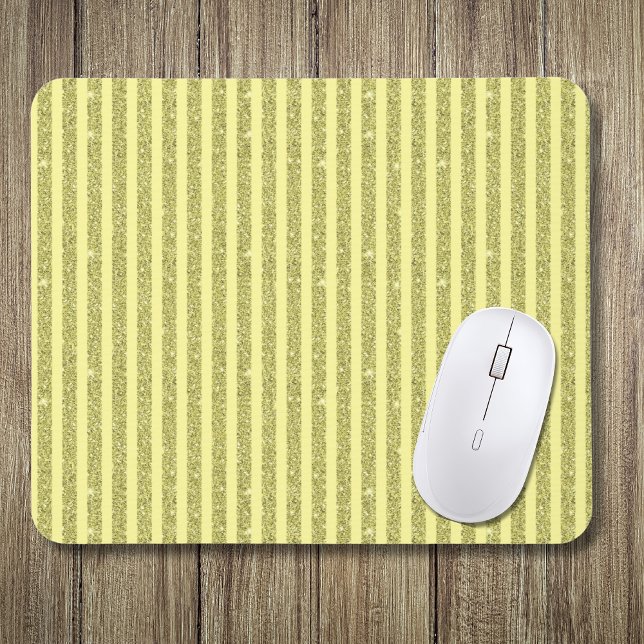 Mousepad Listras Verticais no Estilo Brilho Amarelo Intenso (Criador carregado)