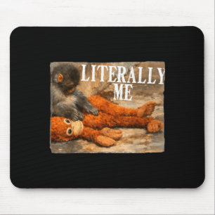 Mousepad Literalmente eu dou um soco de macaco no bebê maca
