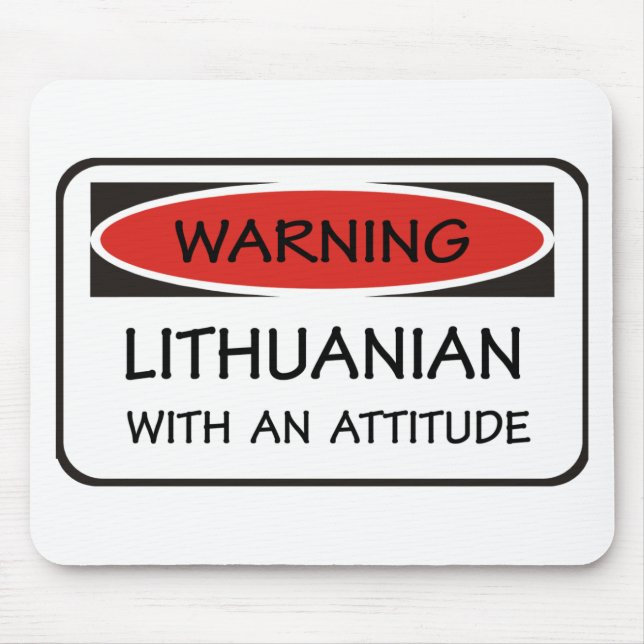 Mousepad Lithuanian da atitude (Frente)