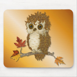 Mousepad Little Autumn Whoo Owl
