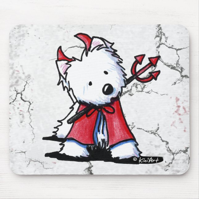 Mousepad Little Devil Westie (Frente)