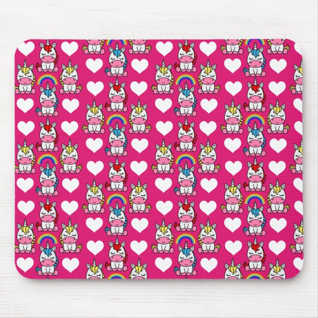 Mousepad Little Girls Unicorn Pony (Frente)