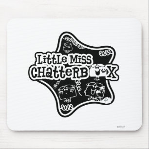 Mousepad Little Miss Chatterbox Estrela branca e negra