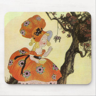 Mousepad Little Miss Muffet & Aranha, Antiga Mamãe Gansa