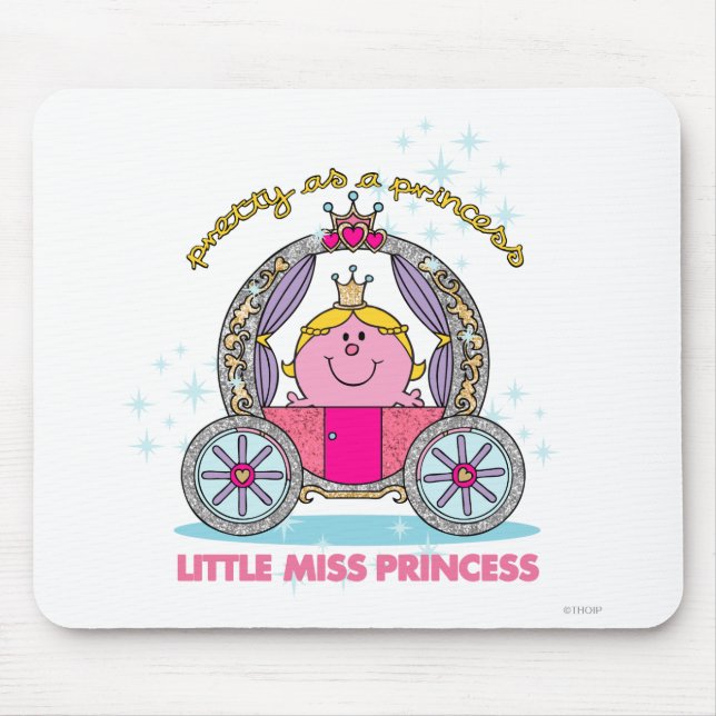 Mousepad Little Miss Princesa | Carruagem espumante (Frente)