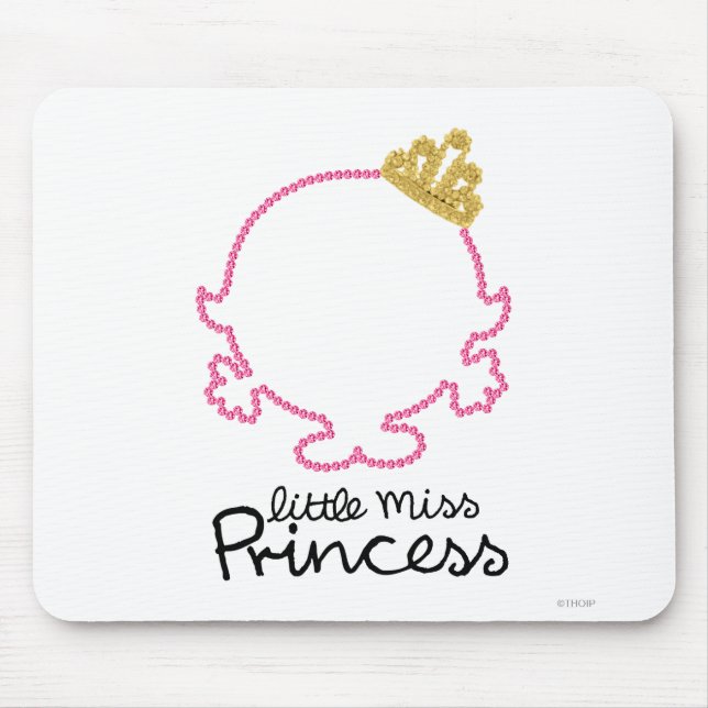 Mousepad Little Miss Princesa | Face Vazio (Frente)
