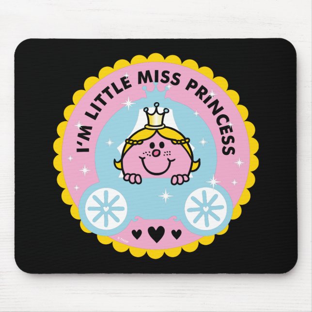 Mousepad Little Miss Princesa | Sou uma princesa (Frente)