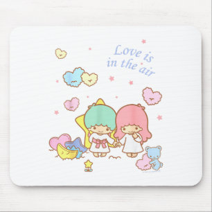 Mousepad Little Twin Stars O Amor Está No Ar Camiseta do Di