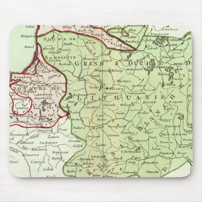 Mousepad Lituânia, Bielorrússia (Frente)