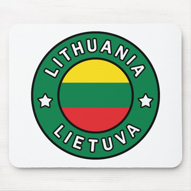 Mousepad Lituânia Lietuva (Frente)