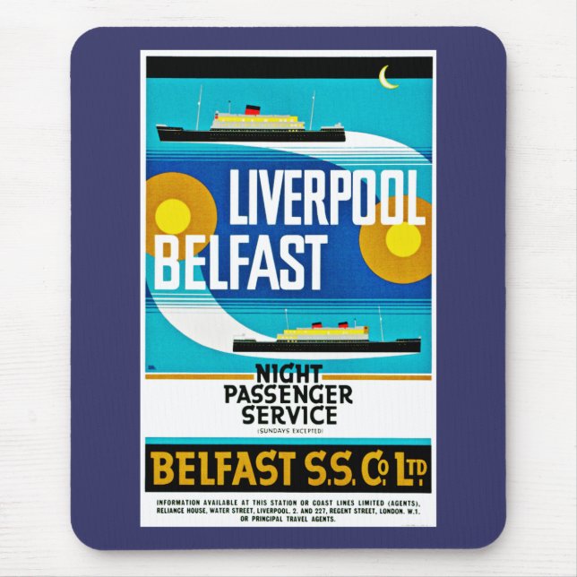 Mousepad Liverpool - Belfast Ferry (Frente)