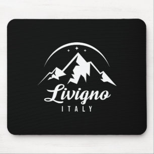 Mousepad Livigno Itália Ski Resort Skiting Snowboard Souve