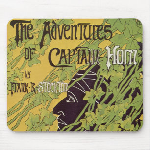 Mousepad Livro Art Nouveau Vintage, Aventuras do Capitão Ho